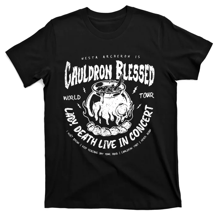 Nesta Archeron Acotar Cauldron Blessed Lady Death Band T-Shirt