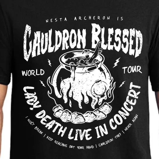 Nesta Archeron Acotar Cauldron Blessed Lady Death Band Pajama Set