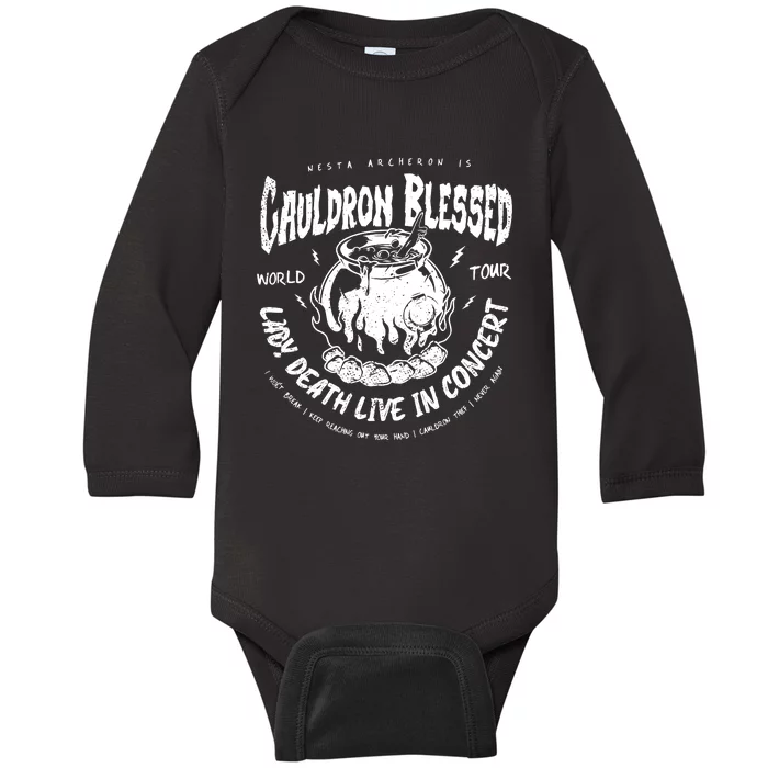 Nesta Archeron Acotar Cauldron Blessed Lady Death Band Baby Long Sleeve Bodysuit