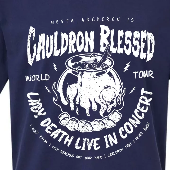 Nesta Archeron Acotar Cauldron Blessed Lady Death Band Sueded Cloud Jersey T-Shirt