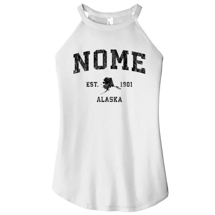 Nome Alaska Ak Vintage Established Sports Design Women’s Perfect Tri Rocker Tank