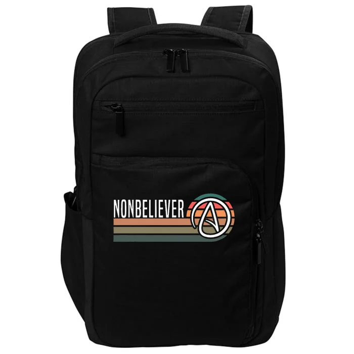 Nonbeliever Antireligion Agnostic Blackcraft Atheist Impact Tech Backpack