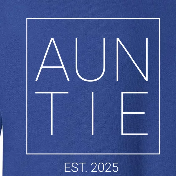 New Aunt Auntie 2025 Gift Toddler Sweatshirt