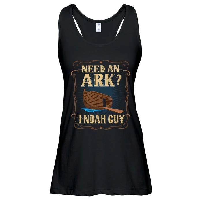 Need An Ark I Noah Guy Funny Humor Christian Pun Ladies Essential Flowy Tank