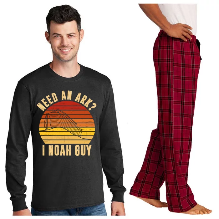 Need An Ark I Noah Guy Funny Christian Long Sleeve Pajama Set