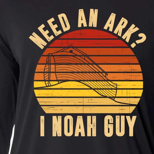 Need An Ark I Noah Guy Funny Christian Cooling Performance Long Sleeve Crew