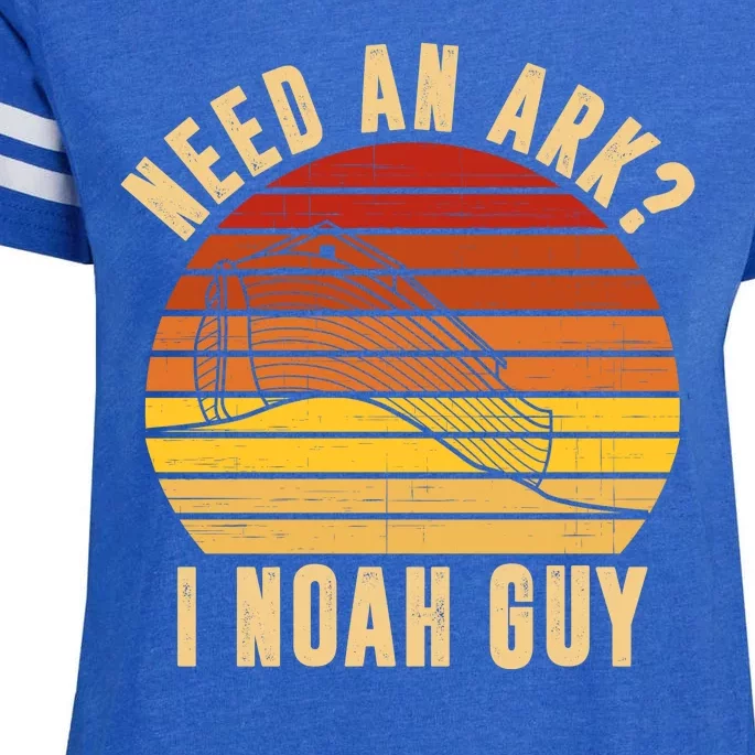 Need An Ark I Noah Guy Funny Christian Enza Ladies Jersey Football T-Shirt