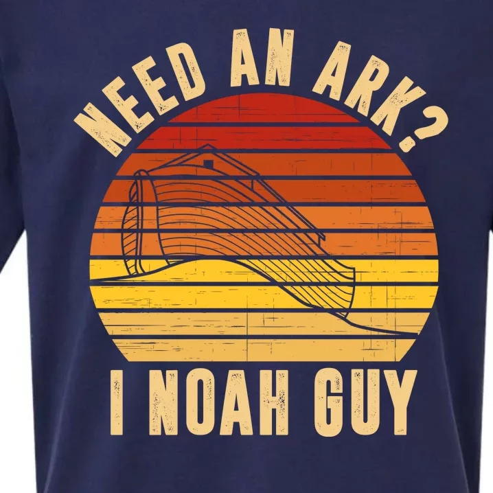 Need An Ark I Noah Guy Funny Christian Sueded Cloud Jersey T-Shirt