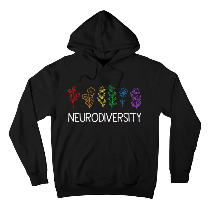 Neurodiversity April Autism Awareness Pride Rainbow Hoodie