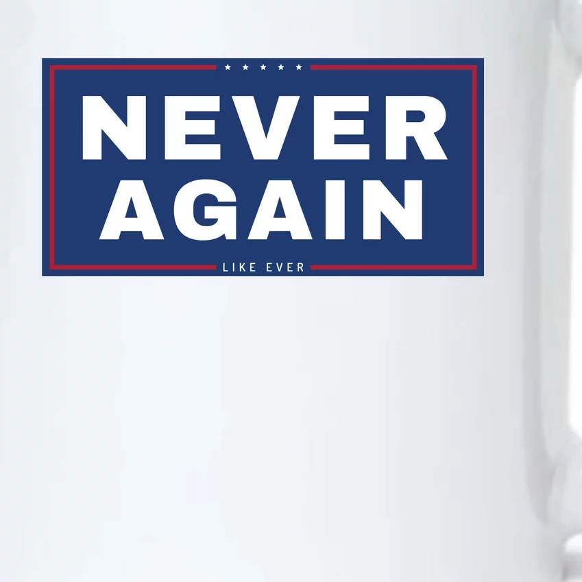 Never Again Anti Trump Black Color Changing Mug