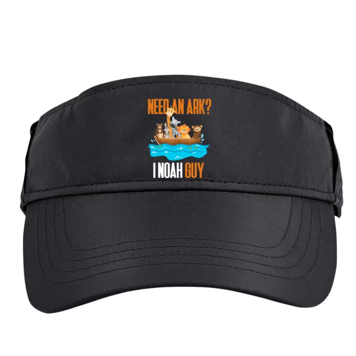 Need An Ark? I Noah Guy Pun Church Gift Adult Drive Performance Visor