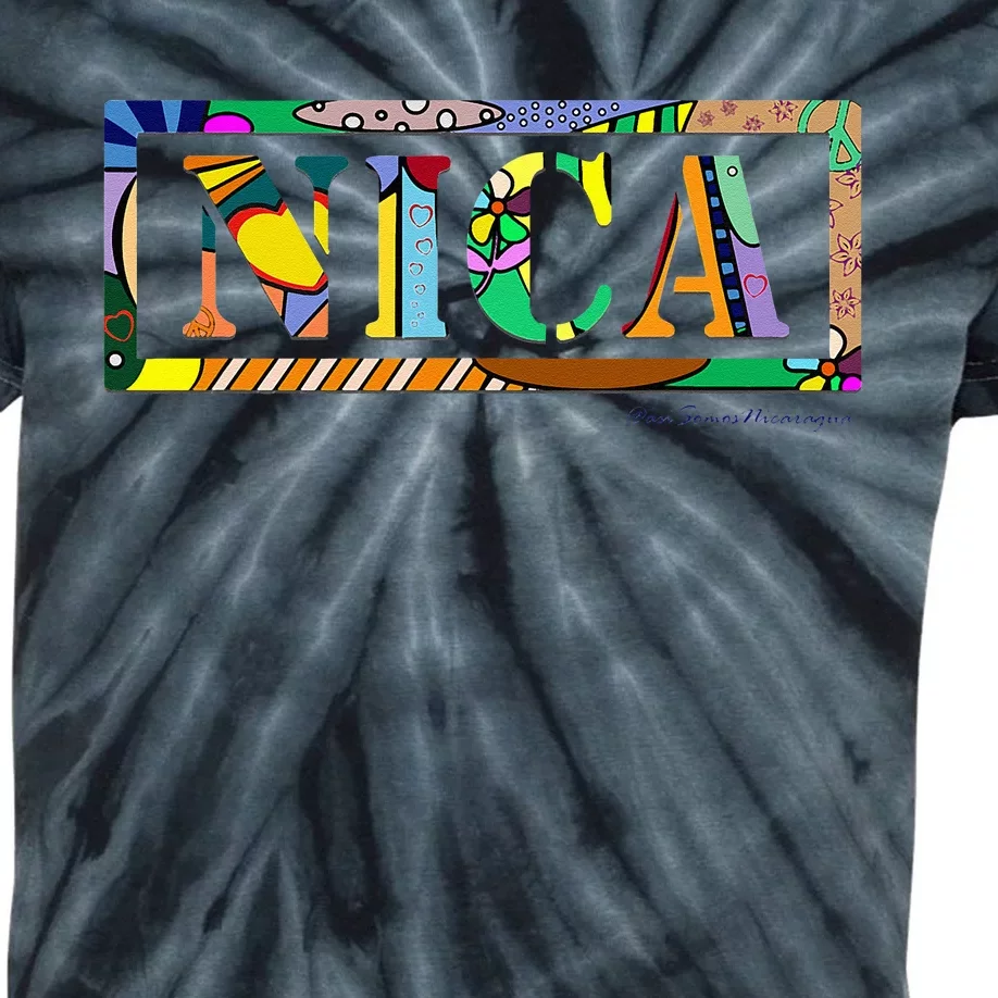 Nica Art Asi Somos Nicaragua Kids Tie-Dye T-Shirt