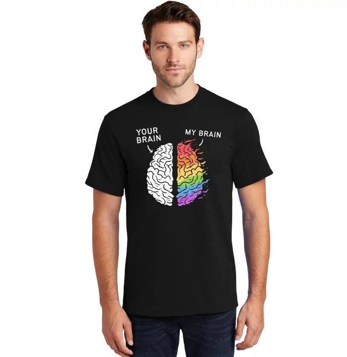 Neurodivergent ADHD ASD Aspergers Autism Neurodiversity Tall T-Shirt