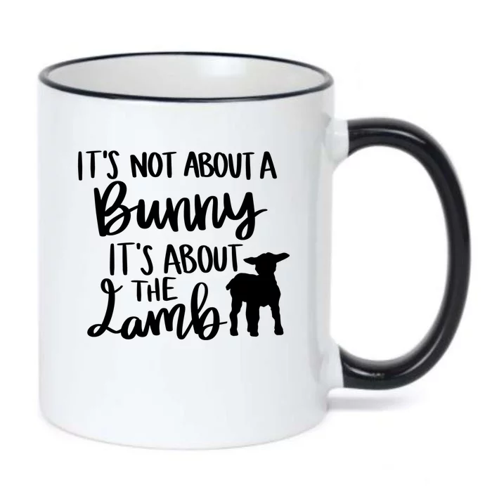 Not About A Bunny It's About The Lamb Black Color Changing Mug