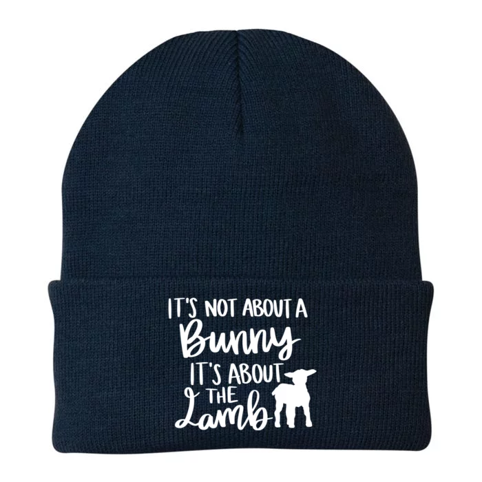 Not About A Bunny It's About The Lamb Knit Cap Winter Beanie