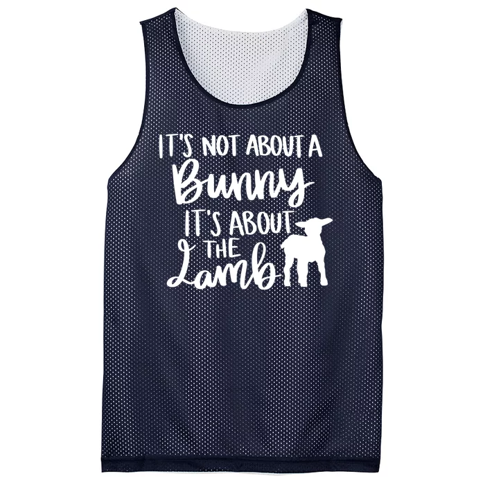 Not About A Bunny It's About The Lamb Mesh Reversible Basketball Jersey Tank