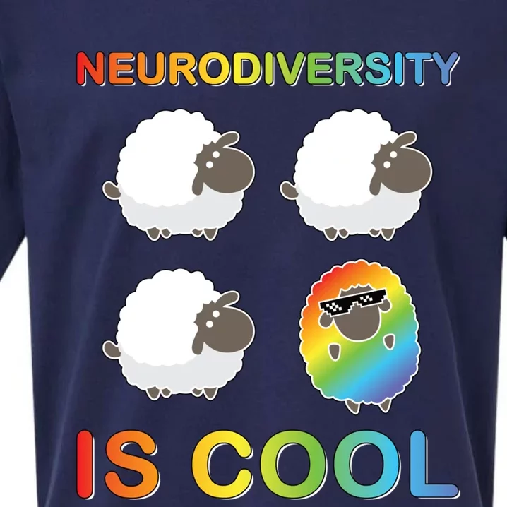 Neurodiversity Adhd Autism Awareness Embrace Acceptance Gift Sueded Cloud Jersey T-Shirt