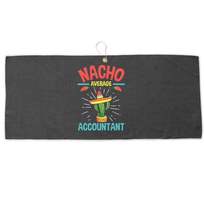 Nacho Average Accountant Accounting Bookkeeping Bookkeeper Large Microfiber Waffle Golf Towel