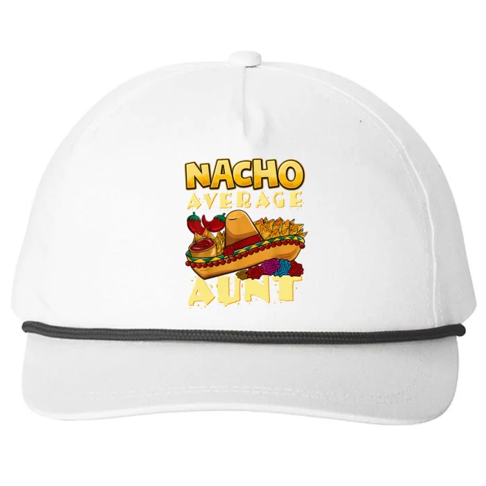 Nacho Average Aunt Mexican Cinco De Mayo Snapback Five-Panel Rope Hat