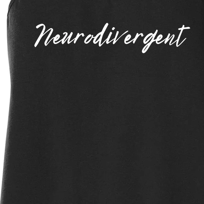 Neurodivergent ADHD Autism Dyslexia BPD Neurodiversity For Neurodiverse Women's Racerback Tank