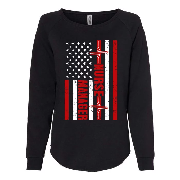 Nurse Ager American Flag Usa Heartbeat Stethoscope Nurse Cute Gift Womens California Wash Sweatshirt