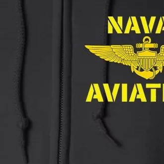 Naval Aviation At Its Best. Perfect For Military Veterans. Full Zip Hoodie