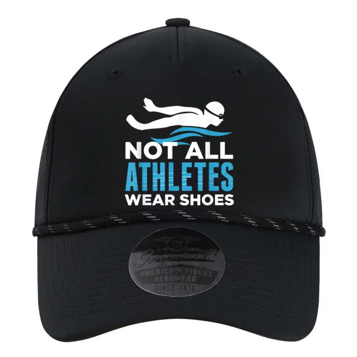 Not All Athletes Wear Shoes Funny Swimmers Idea Performance The Dyno Cap