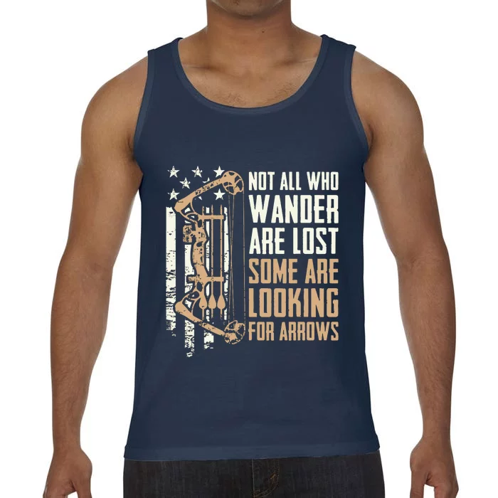 Not All Are Lost Some Looking For Arrows Bow Funny Archery Comfort Colors® Tank Top