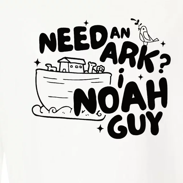 Need An Ark I Noah Guy NoahS Story Pun Humor Fishingman Cropped Pullover Crew