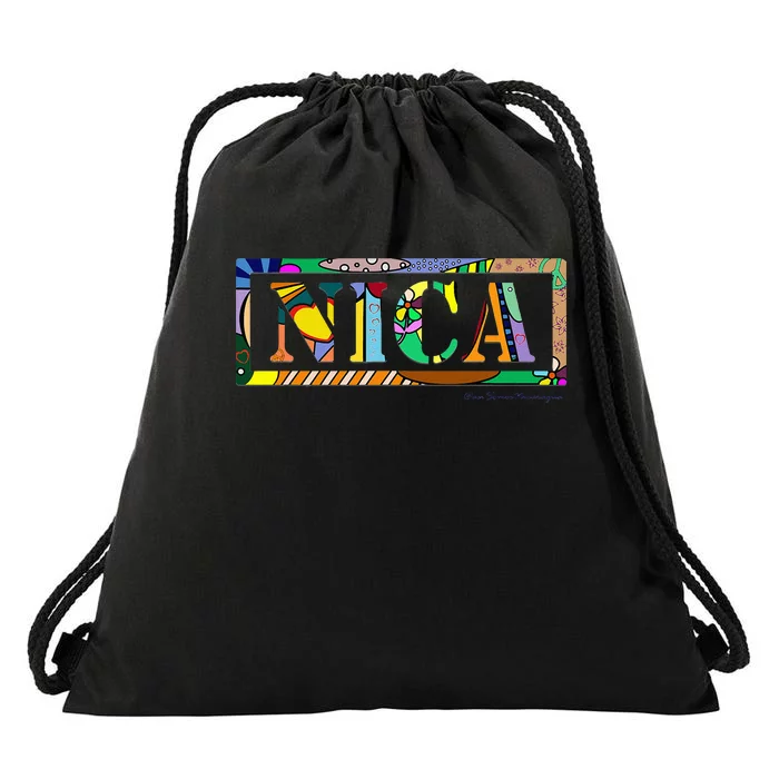 Nica Art Asi Somos Nicaragua Drawstring Bag