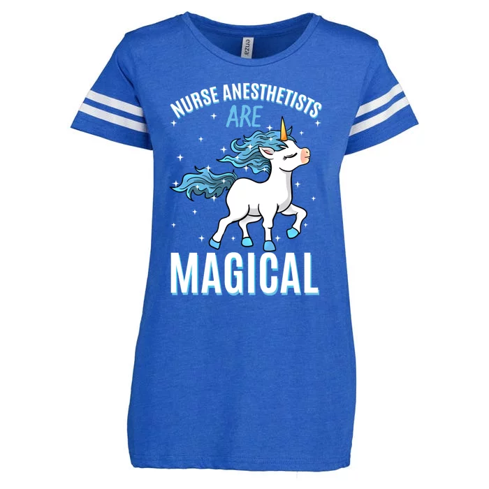 Nurse Anesthetists Are Magical Unicorn Nursing Profession Gift Enza Ladies Jersey Football T-Shirt