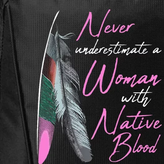 Native American A Woman With Native Blood American City Backpack