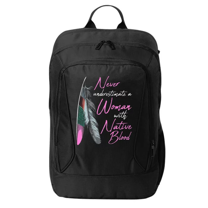 Native American A Woman With Native Blood American City Backpack