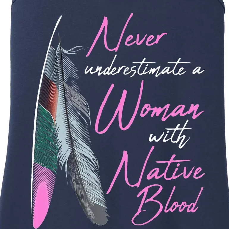 Native American A Woman With Native Blood American Ladies Essential Tank