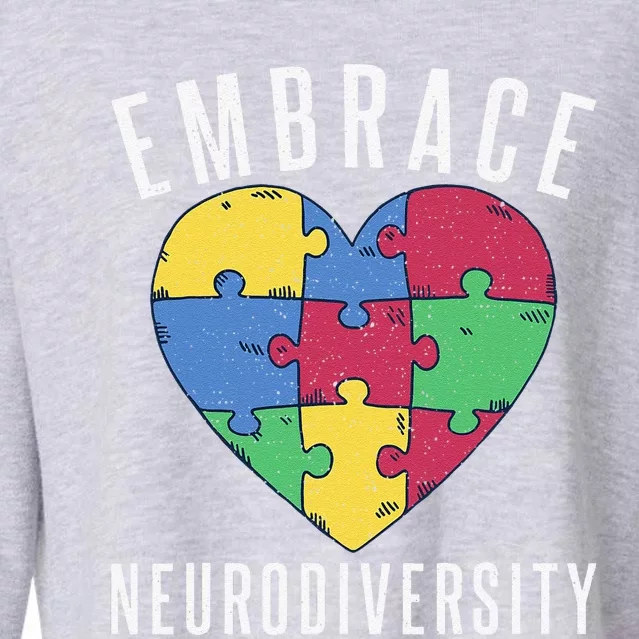 Neurodiversity Autism Awareness Hyperactivity Disorder Cropped Pullover Crew