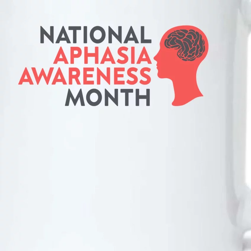 National Aphasia Awareness Month Gift Black Color Changing Mug