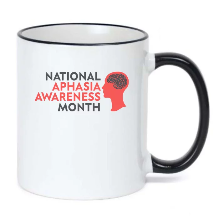 National Aphasia Awareness Month Gift Black Color Changing Mug