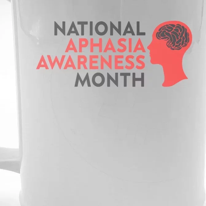 National Aphasia Awareness Month Gift Front & Back Beer Stein