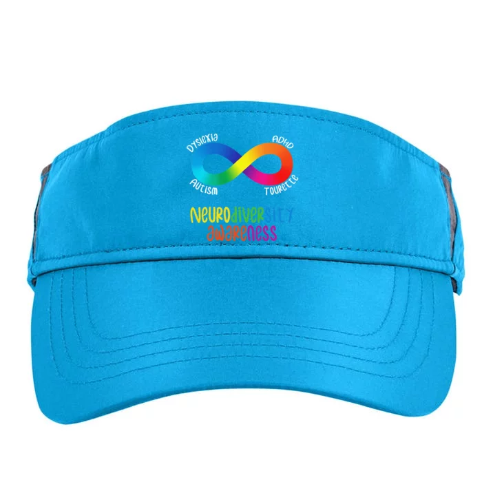 Neurodiversity Awareness ADHD Autism Dyslexia Tourette Adult Drive Performance Visor