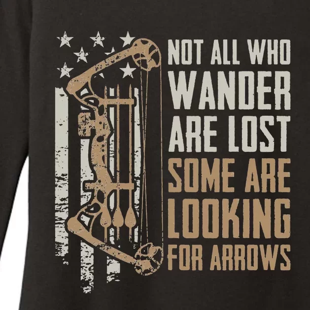 Not All Are Lost Some Looking For Arrows Bow Funny Archery Womens CVC Long Sleeve Shirt