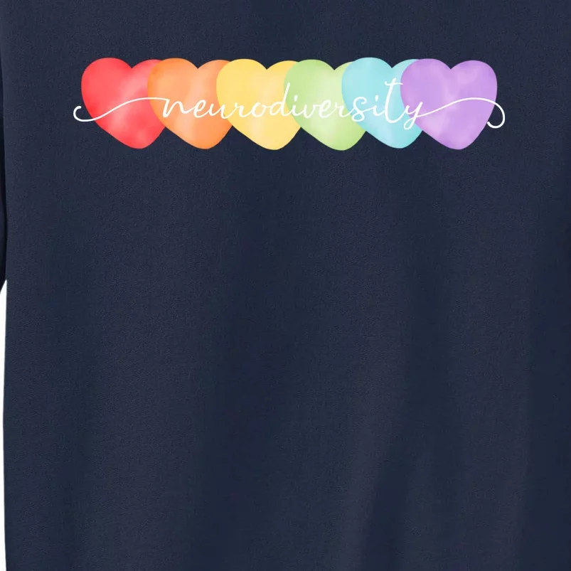 Neurodiversity Autism Awareness Hearts Tall Sweatshirt