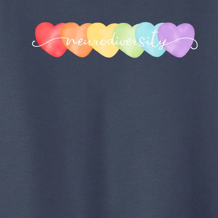 Neurodiversity Autism Awareness Hearts Toddler T-Shirt