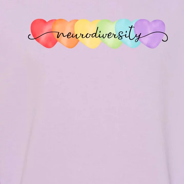 Neurodiversity Autism Awareness Hearts Garment-Dyed Sweatshirt