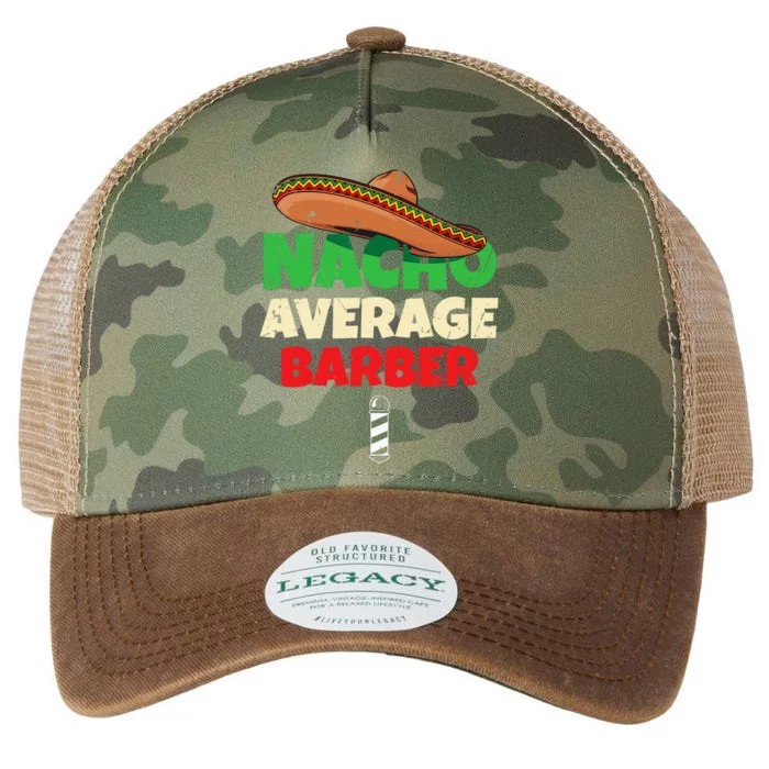 Nacho Average Barber Funny Hairdreser Legacy Tie Dye Trucker Hat