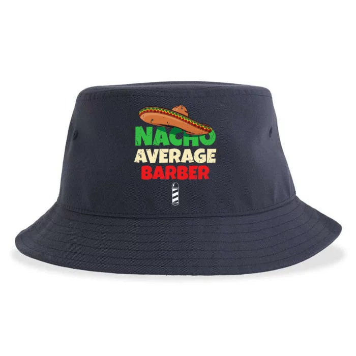 Nacho Average Barber Funny Hairdreser Sustainable Bucket Hat