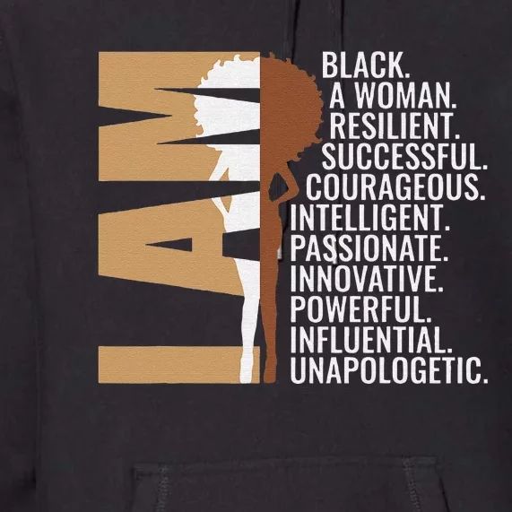 Never Apologize Black History Month BLM Melanin Pride Afro Premium Hoodie