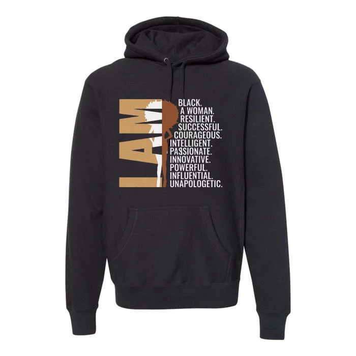 Never Apologize Black History Month BLM Melanin Pride Afro Premium Hoodie