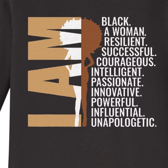 Never Apologize Black History Month BLM Melanin Pride Afro Baby Long Sleeve Bodysuit