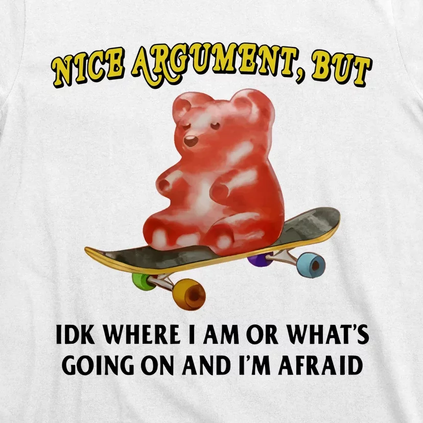 Nice Argument But Idk Where I Am Or WhatS Going On And IM Afraid T-Shirt