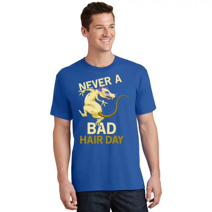 Never A Bad Hair Day Gift Hairless Rats Gift T-Shirt